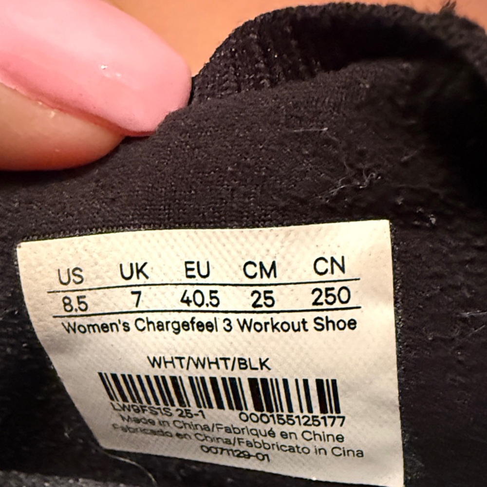 Worn once lululemon athletica White and Black Athletic Shoes - Picture 4 of 4